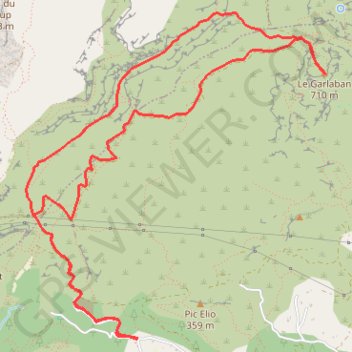 Itinéraire La Croix de Garlaban par le sentier de Pagnol, distance, dénivelé, altitude, carte, profil, trace GPS