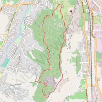 Itinéraire Crussol Tour, distance, dénivelé, altitude, carte, profil, trace GPS