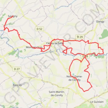 Itinéraire Entre Soulles et Sauvagère, distance, dénivelé, altitude, carte, profil, trace GPS
