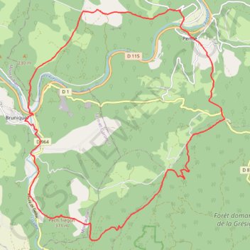 Itinéraire De Penne à Bruniquel par la grésigne, distance, dénivelé, altitude, carte, profil, trace GPS