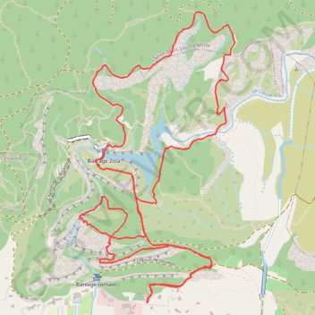 Itinéraire Autour du Lac Zola, distance, dénivelé, altitude, carte, profil, trace GPS