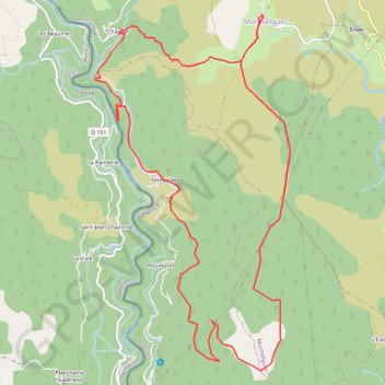 Itinéraire Montsèlgues, Fereyrolles et tourbière, distance, dénivelé, altitude, carte, profil, trace GPS