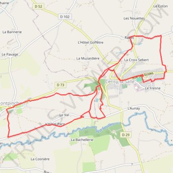 Itinéraire 10km, distance, dénivelé, altitude, carte, profil, trace GPS