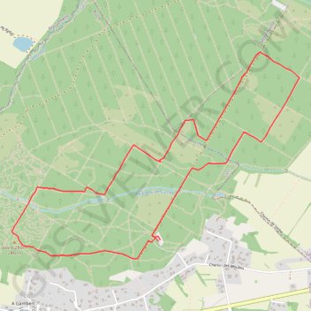 Itinéraire Bouconne sentier de Saint-Louis, distance, dénivelé, altitude, carte, profil, trace GPS