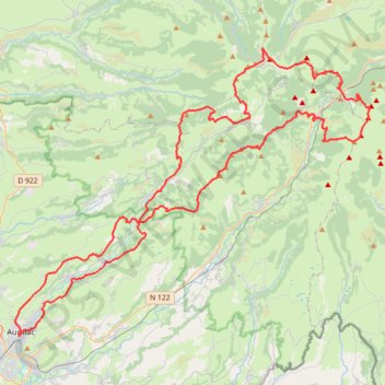 Itinéraire UTPMA2022_105km, distance, dénivelé, altitude, carte, profil, trace GPS