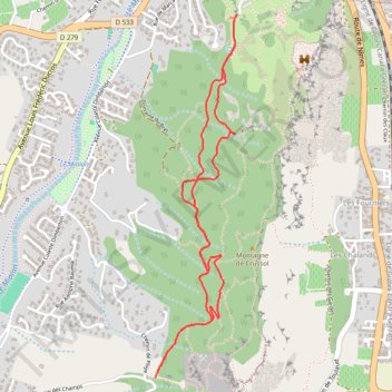 Itinéraire Saint-Péray Marche à pied, distance, dénivelé, altitude, carte, profil, trace GPS