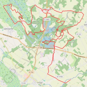 Itinéraire St Thomas pres de Nancras, distance, dénivelé, altitude, carte, profil, trace GPS