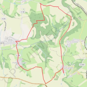Itinéraire ONTLANDON, distance, dénivelé, altitude, carte, profil, trace GPS