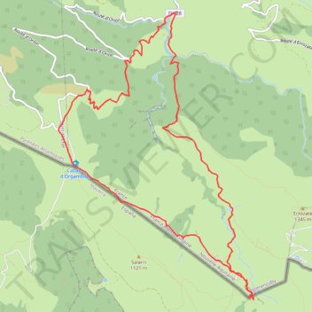 Itinéraire ACTIVE LOG 021, distance, dénivelé, altitude, carte, profil, trace GPS