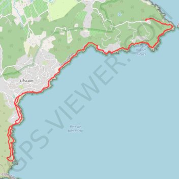 Itinéraire Ramatuelle, distance, dénivelé, altitude, carte, profil, trace GPS