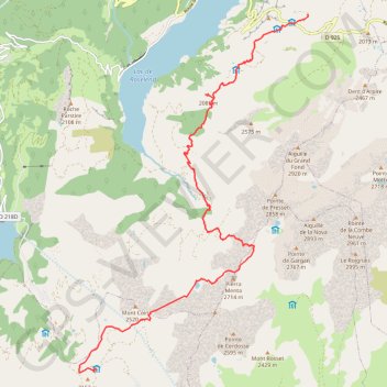 Itinéraire TB J4 gite de La Lai- refuge de la Coire-16402157, distance, dénivelé, altitude, carte, profil, trace GPS