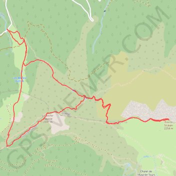 Itinéraire Roche Pourrie et Pointe Saint Jean (Beaufortain), distance, dénivelé, altitude, carte, profil, trace GPS