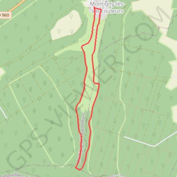 Itinéraire Au départ de Montigny-les-Vaucouleurs, distance, dénivelé, altitude, carte, profil, trace GPS