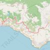Itinéraire Bomerano - Positano via Path of Gods, distance, dénivelé, altitude, carte, profil, trace GPS