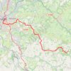 Itinéraire trace, distance, dénivelé, altitude, carte, profil, trace GPS