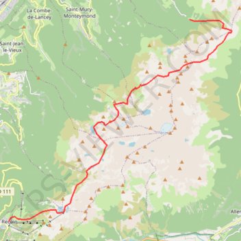 Itinéraire Petite traversée de Belledonne, distance, dénivelé, altitude, carte, profil, trace GPS