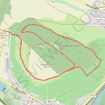 Itinéraire Arnaville, distance, dénivelé, altitude, carte, profil, trace GPS
