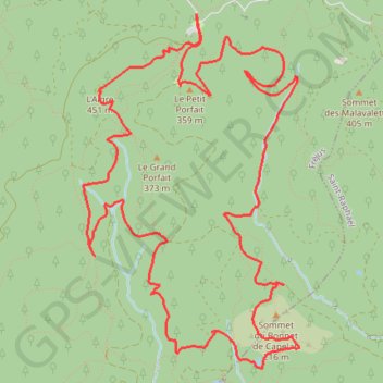 Itinéraire Esterel - Bonnet du Capelan, distance, dénivelé, altitude, carte, profil, trace GPS