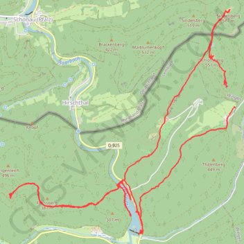 Itinéraire Randonnée dans l'après-midi, distance, dénivelé, altitude, carte, profil, trace GPS