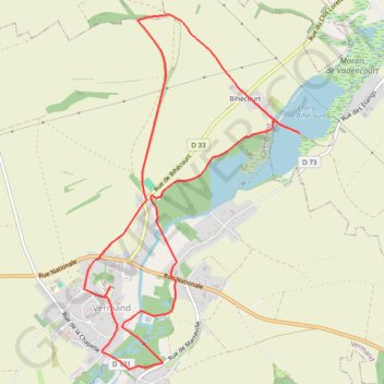 Itinéraire Des marécages aux portes de la plaine, distance, dénivelé, altitude, carte, profil, trace GPS