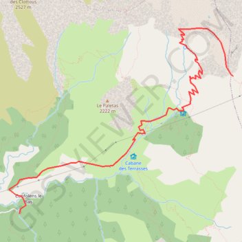 Itinéraire Brèche du Périer - Ecrins, distance, dénivelé, altitude, carte, profil, trace GPS