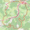 Itinéraire Autour de Joux, distance, dénivelé, altitude, carte, profil, trace GPS