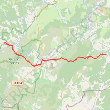 Itinéraire Salavas-les_vans, distance, dénivelé, altitude, carte, profil, trace GPS