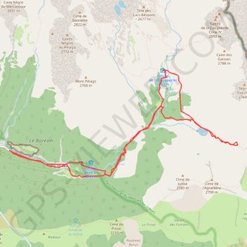 Itinéraire Le pas des ladres, distance, dénivelé, altitude, carte, profil, trace GPS