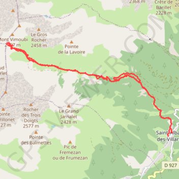 Itinéraire Col du Merlet, distance, dénivelé, altitude, carte, profil, trace GPS