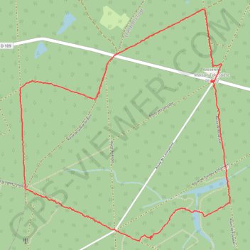 Itinéraire Étangs à Madame et Étang à Monsieur - Forêt d'Orléans, distance, dénivelé, altitude, carte, profil, trace GPS