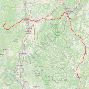 Itinéraire Route Napoléon J3 : Sisteron à Saint Agrève, distance, dénivelé, altitude, carte, profil, trace GPS