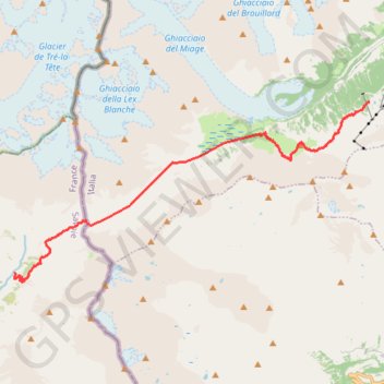 Itinéraire GPX_etape3, distance, dénivelé, altitude, carte, profil, trace GPS