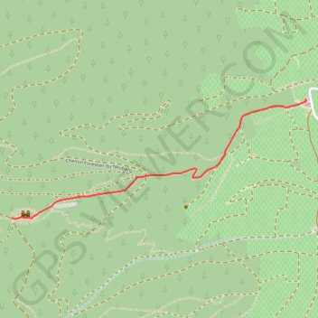 Itinéraire Bernstein_ChapelleStSébastien_Chateau, distance, dénivelé, altitude, carte, profil, trace GPS