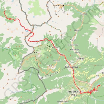 Itinéraire Les Isards - J3, distance, dénivelé, altitude, carte, profil, trace GPS