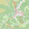 Itinéraire Autour de Jaujac, distance, dénivelé, altitude, carte, profil, trace GPS