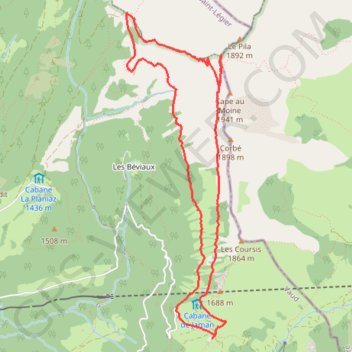 Itinéraire Pierra Perchia, distance, dénivelé, altitude, carte, profil, trace GPS