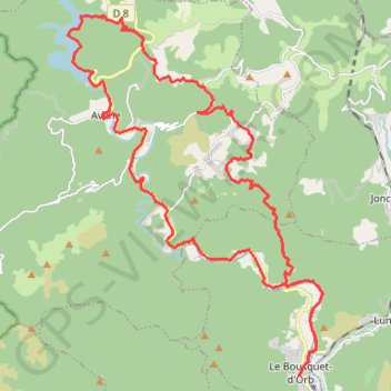 Itinéraire Avène Réservoir, distance, dénivelé, altitude, carte, profil, trace GPS