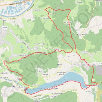Itinéraire Les coteaux du Lac du Causse - Lissac-sur-Couze - Pays de Brive, distance, dénivelé, altitude, carte, profil, trace GPS