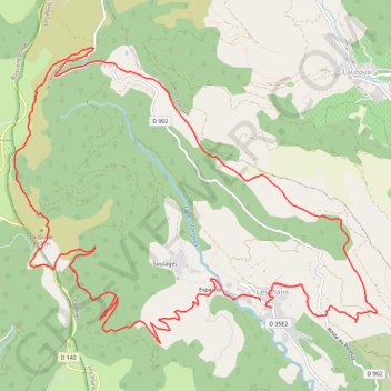 Itinéraire Cirque des Plans, distance, dénivelé, altitude, carte, profil, trace GPS