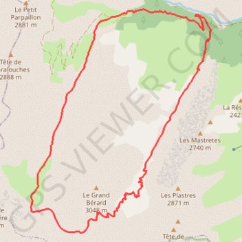 Itinéraire PIED_SEYNE-5-tour-du-grand-berard 17 km 1076 m d+, distance, dénivelé, altitude, carte, profil, trace GPS