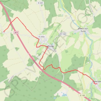 Itinéraire La Via Francigena - Traversée de la Haute-Marne - De Mormant à Faverolles, distance, dénivelé, altitude, carte, profil, trace GPS