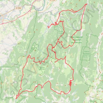 Itinéraire AU CŒUR DU VERCORS, ENTRE ROCHE ET FLORE, distance, dénivelé, altitude, carte, profil, trace GPS