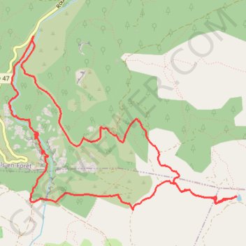 Itinéraire Gorges du Blavet, distance, dénivelé, altitude, carte, profil, trace GPS