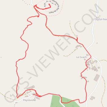Itinéraire Le roc de Peyre, distance, dénivelé, altitude, carte, profil, trace GPS