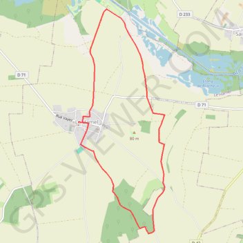 Itinéraire Les deux chapelles - Le Hamel, distance, dénivelé, altitude, carte, profil, trace GPS