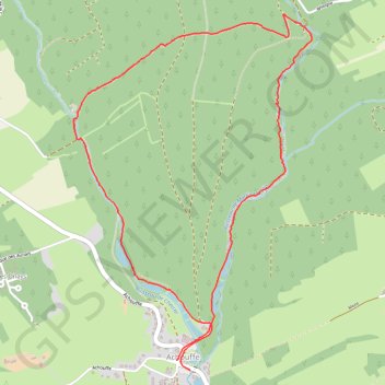 Itinéraire Achouffe : La Vallée des Fées, distance, dénivelé, altitude, carte, profil, trace GPS