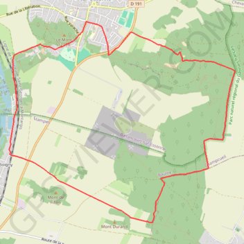 Itinéraire Ballancourt sur Essonne - Château du Grand Saussay, distance, dénivelé, altitude, carte, profil, trace GPS