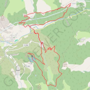 Itinéraire Balade autour de Vicdessos, distance, dénivelé, altitude, carte, profil, trace GPS