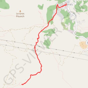 Itinéraire Source au-dessus de Cipières, distance, dénivelé, altitude, carte, profil, trace GPS
