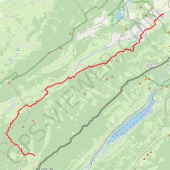 Itinéraire Integrale GTJ VTT-1, distance, dénivelé, altitude, carte, profil, trace GPS